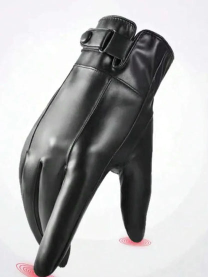 FrostPro | Herren Thermohandschuhe aus echtem Leder – Wind- und wasserdicht