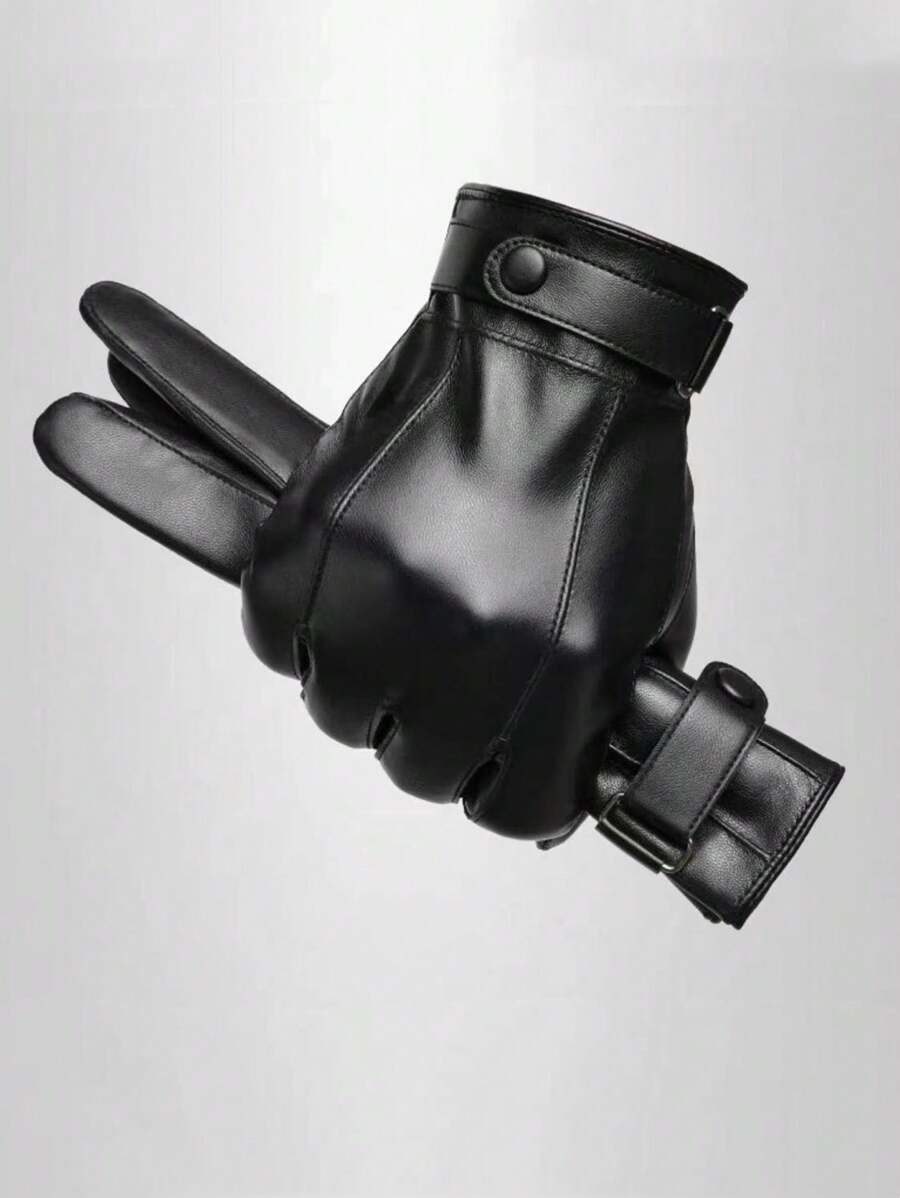 FrostPro | Herren Thermohandschuhe aus echtem Leder – Wind- und wasserdicht