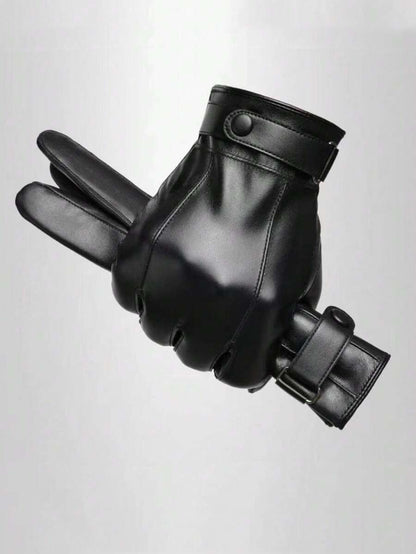FrostPro | Herren Thermohandschuhe aus echtem Leder – Wind- und wasserdicht