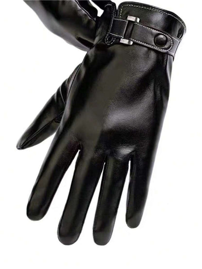 FrostPro | Herren Thermohandschuhe aus echtem Leder – Wind- und wasserdicht