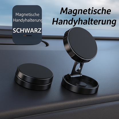 Spacix | Magnetische, runde und klappbare Handyhalterung fürs Auto