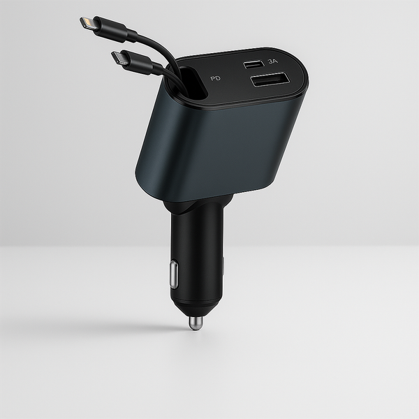 Spacix | 4in1 Retraktives Autoladegerät 120W/66W